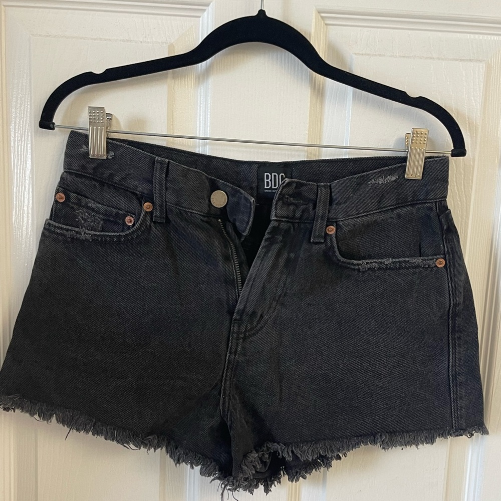 BDG Black Jean Shorts
